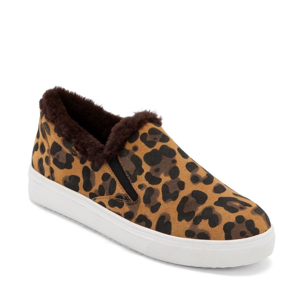 Blondo Gia Leopard Suede Slip On Sneaker